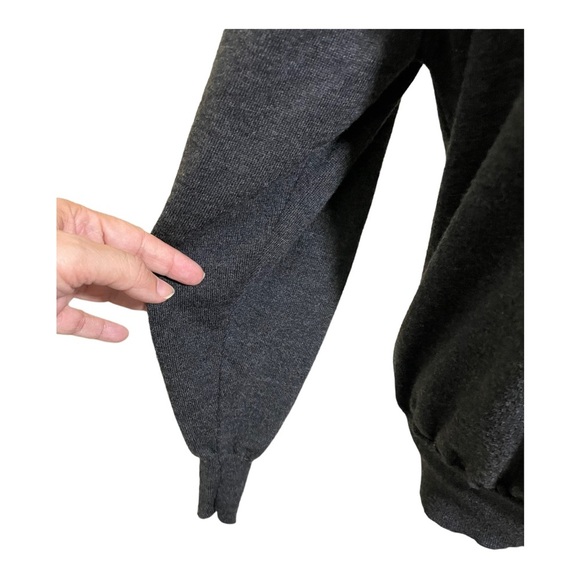 Pure wool womens raw neck grey sweater 100%wool. Long sleeve fits medium… - Picture 4 of 10